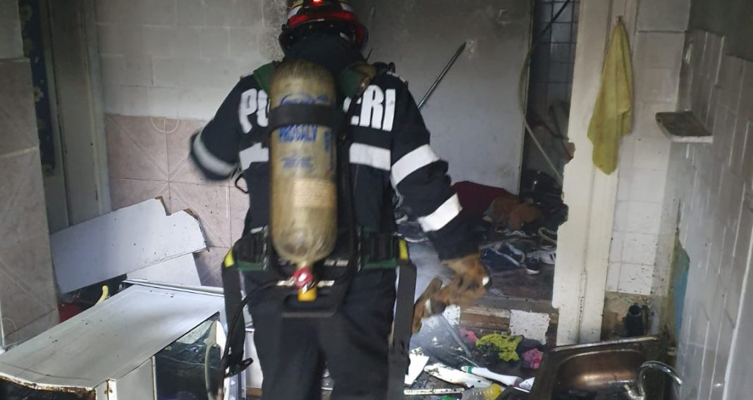 incendiu resita