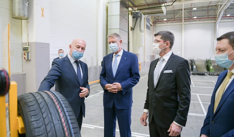 Președintele Iohannis, la fabrica de anvelope din Timișoara: