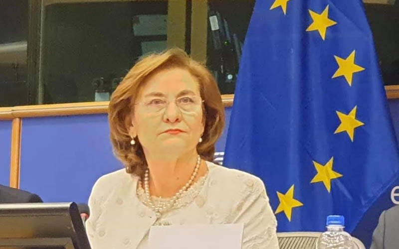 Europarlamentarul umanist, Maria Grapini, o felicită pe Maia Sandu, prima femeie presedinte a Republicii Moldova