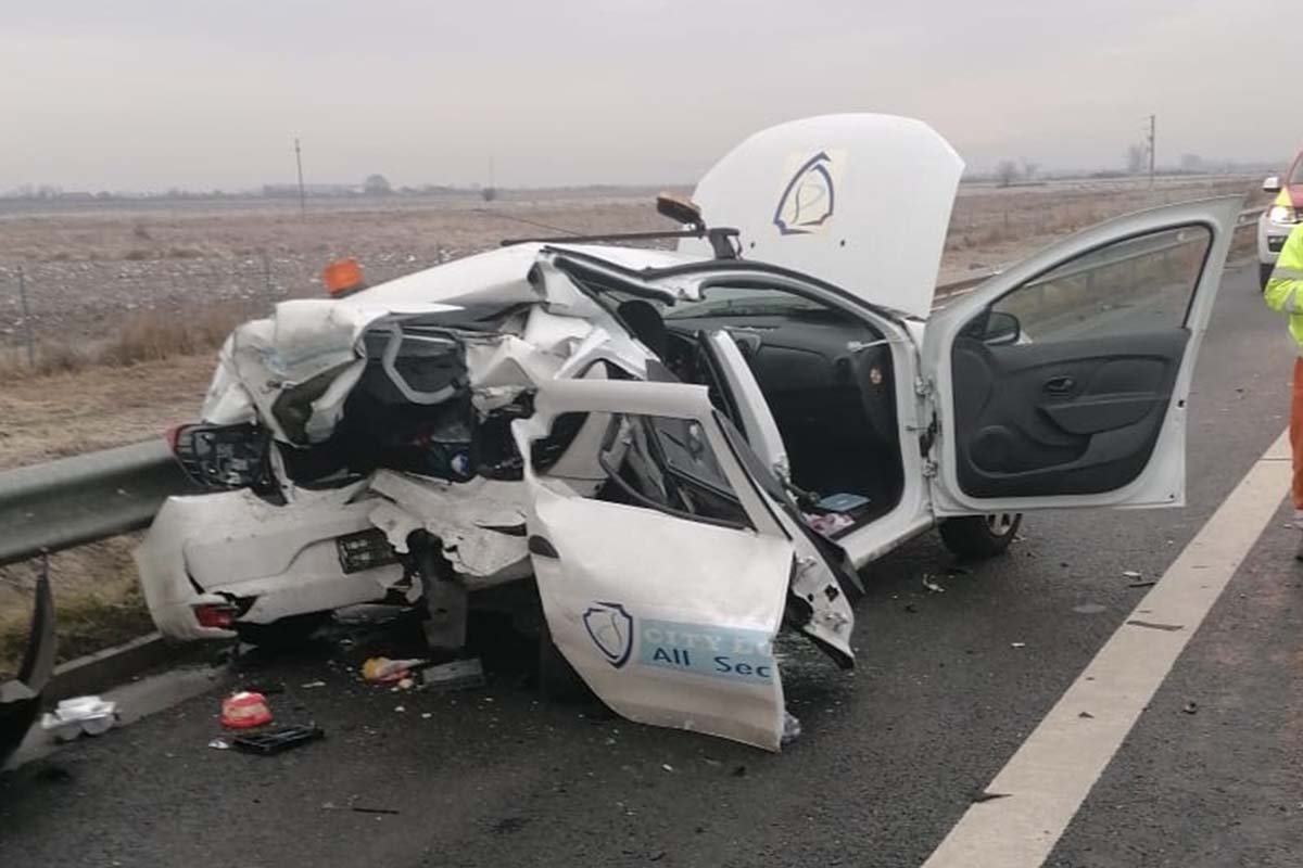 [FOTO] Accident pe Autostrada Timisoara – Lugoj