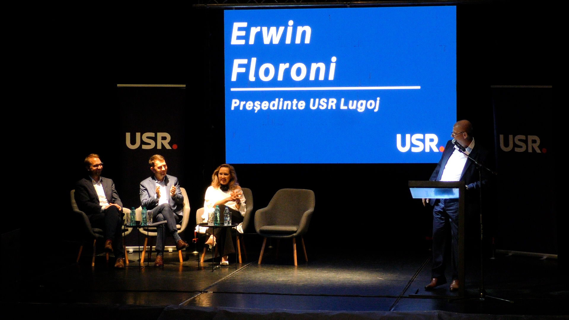 Lansare candidatului USR Erwin Floroni pentru fotoliul de primar al Lugojului, la alegerile din 2024