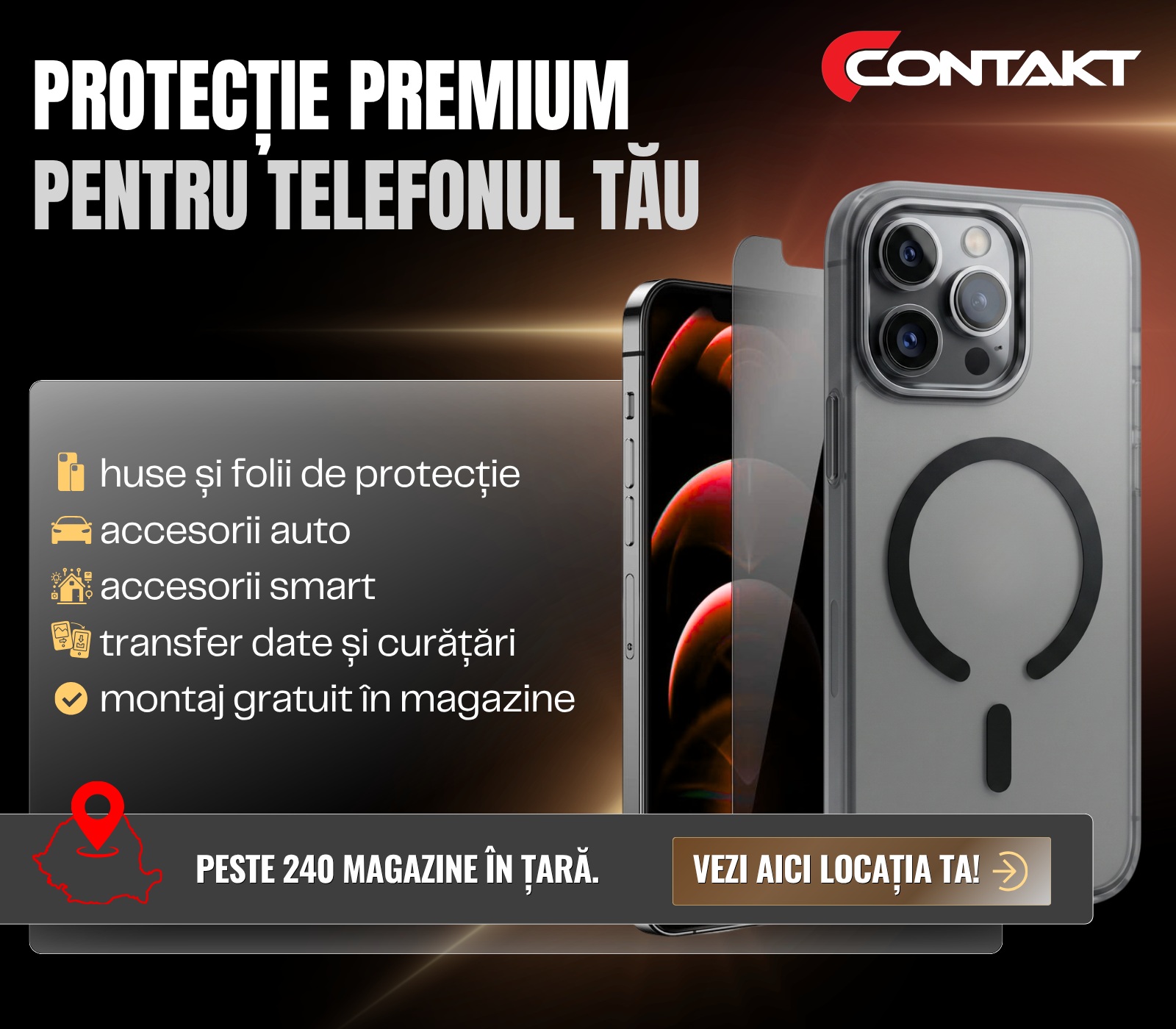 Contakt huse si folii Telefoane Contakt